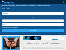 Tablet Screenshot of localcrimenews.com